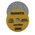 Part#  164200 4" Weha Quartz Polishing Pad 200 Geo Pattern Design